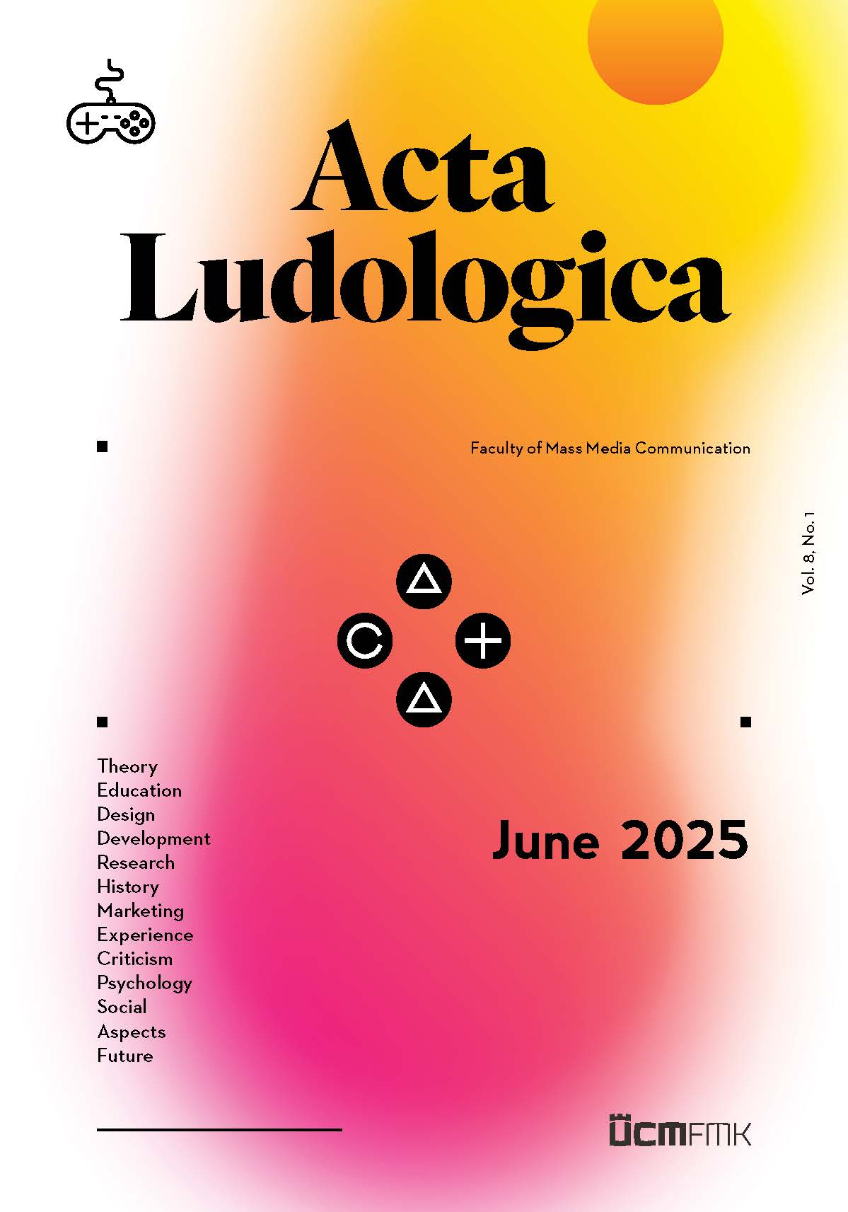 The cover of journal
